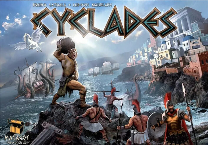 Cyclades con espansioni Titans e Monuments