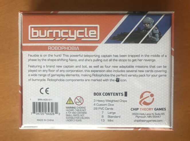 BURNCYCLE: ROBOPHOBIA Espansione – Chip Theory Games – 2023 – NUOVO SIGILLATO