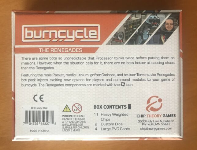 BURNCYCLE: THE RENEGADES Espansione – Chip Theory Games – 2023 – NUOVO SIGILLATO