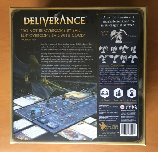 DELIVERANCE DELUXE EDITION – Kickstarter – Gioco da tavolo – 2023 – Nuovo Sigillato