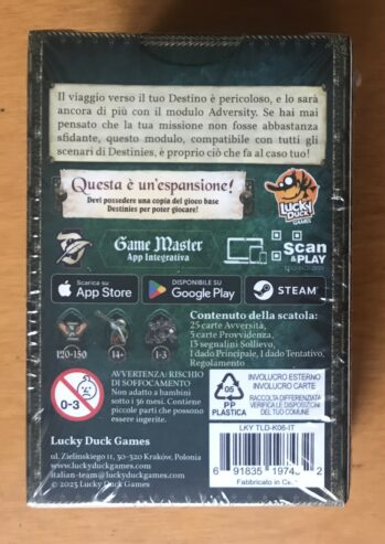 DESTINIES: MODULO ADVERSITY – Espansione in ITALIANO – Esclusiva Lucky Duck Games – NUOVO SIGILLATO