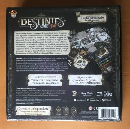 DESTINIES: BOUND BY FATE – Espansione in ITALIANO – Esclusiva Lucky Duck Games – NUOVO SIGILLATO