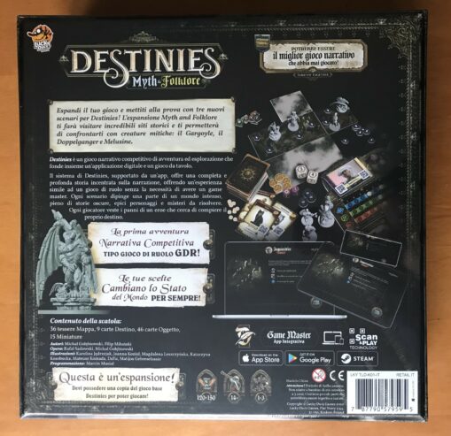 DESTINIES: MYTH AND FOLKLORE – Espansione in ITALIANO – Esclusiva Lucky Duck Games – NUOVO SIGILLATO