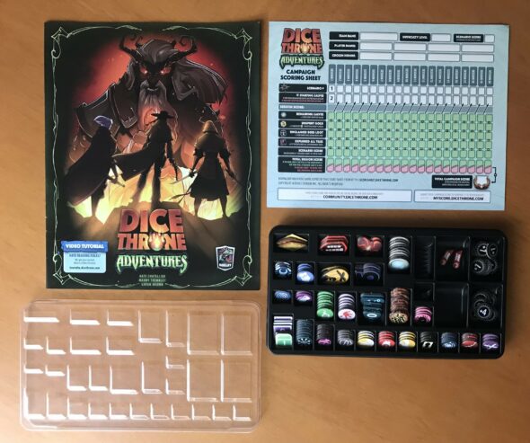 DICE THRONE ADVENTURES CHAMPION EDITION + sleeves