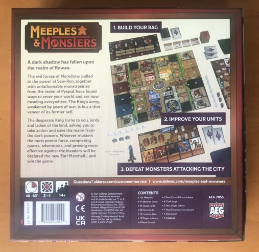 MEEPLES & MONSTERS KICKSTARTER EDITION – Alderac Entertainment Group AEG – 2022