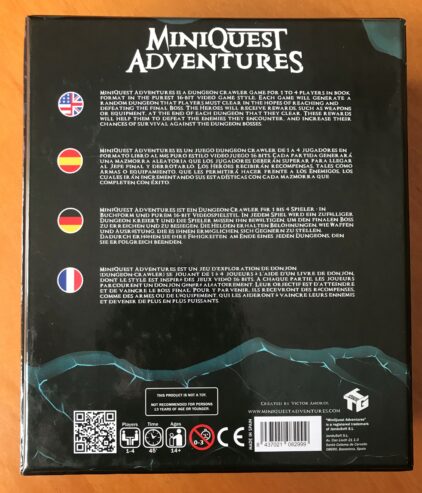 MINIQUEST ADVENTURES + miniature extra – Kickstarter KS – 2021