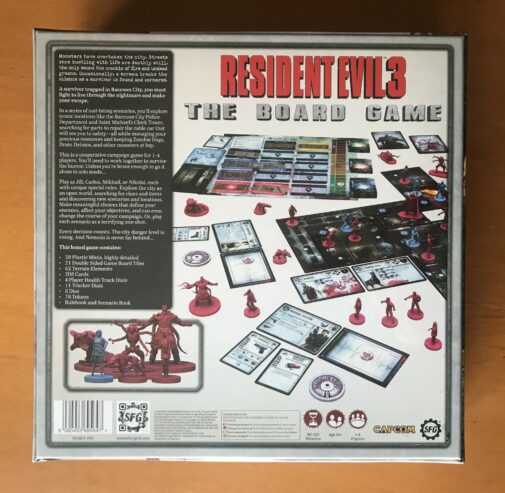 RESIDENT EVIL 3: THE BOARD GAME – Gioco da tavolo – Steamforged Games – NUOVO SIGILLATO