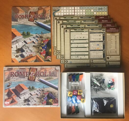 ROME & AND ROLL + Espansione PERSONAGGI – Gioco da tavolo – ITALIANO – Giochix