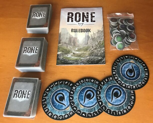 RONE + 2 PLAYMATS, tutto imbustato – Kickstarter KS – Greiferisto