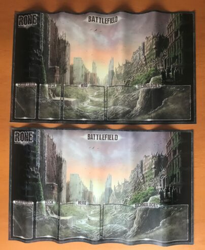 RONE + 2 PLAYMATS, tutto imbustato – Kickstarter KS – Greiferisto