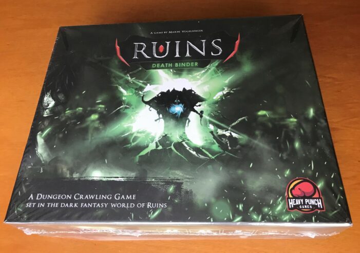 Ruins: Death Binder + espansione Tribes of Myrtia – Kickstarter KS – con capsule proteggi-segnalini