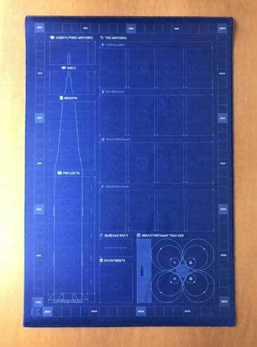 SPACE RACE PLAYMAT Kickstarter – Boardcubator – 2021