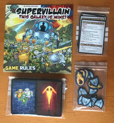 SUPERVILLAIN: THIS GALAXY IS MINE! – Kickstarter KS + 5 espansioni + carte promo