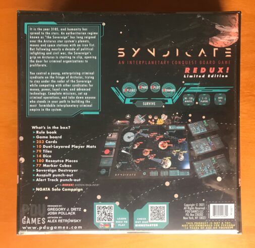 SYNDICATE REDUX LIMITED EDITION – Kickstarter KS – NUOVO SIGILLATO