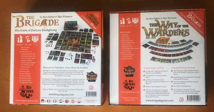 THE BRIGADE + WAY OF THE WARDENS + add-on extra – Kickstarter KS – Red Genie Games