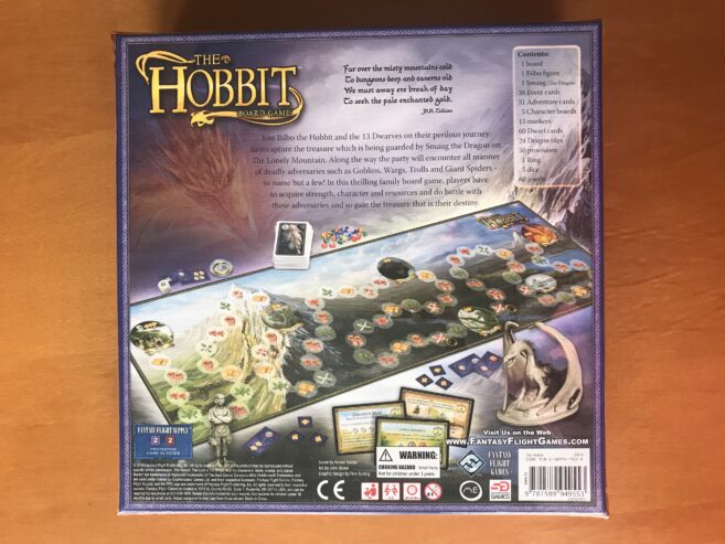 THE HOBBIT BOARD GAME – Fantasy Flight – 2010 – NUOVO SIGILLATO