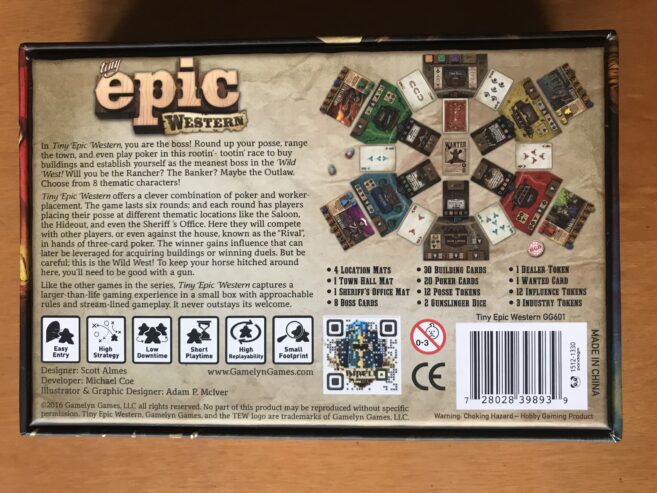 TINY EPIC WESTERN DELUXE edition – Kickstarter KS