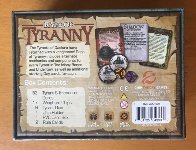 Too Many Bones: Rage of Tyranny – Chip Theory Games – 2023 – Nuovo