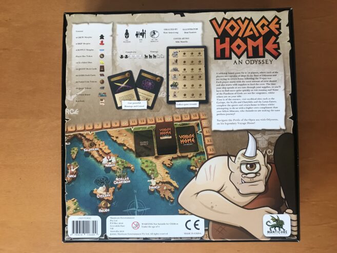 VOYAGE HOME: AN ODYSSEY – Kickstarter KS – Manticore Entertainment – 2019