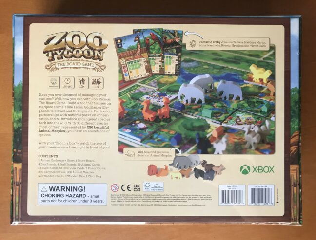 ZOO TYCOON: THE BOARD GAME – KICKSTARTER EDITION – Treecer – NUOVO SIGILLATO – 2023