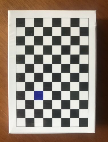 CHECKERBOARD BLACK BLUE SQUARE – Anyone Woldwide – Carte da Gioco – NUOVO SIGILLATO