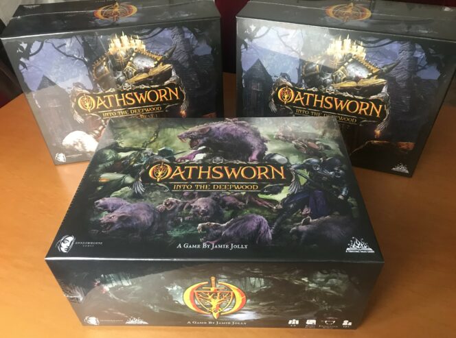 Oathsworn: Into the Deepwood 2nd edition Core Pledge (gioco base + mystery chest 1 + mystery chest 2) – Kickstarter KS – 2023 – Nuovo Sigillato