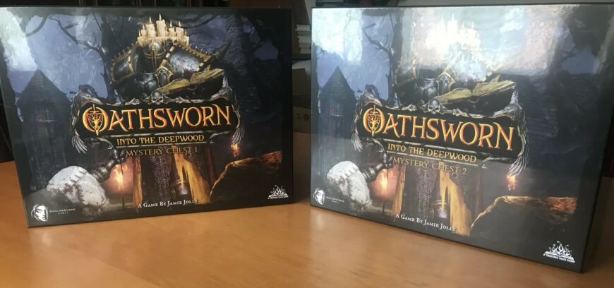 Oathsworn: Into the Deepwood 2nd edition Core Pledge (gioco base + mystery chest 1 + mystery chest 2) – Kickstarter KS – 2023 – Nuovo Sigillato