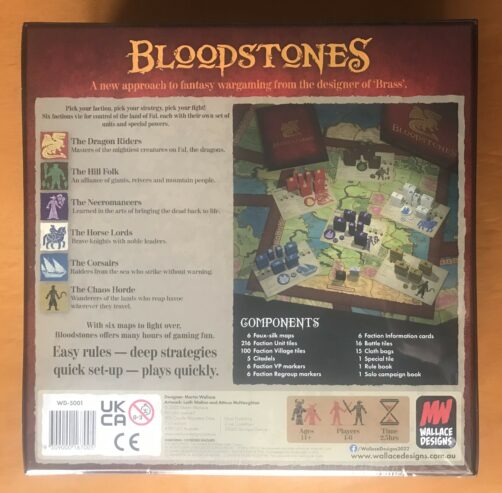 BLOODSTONES – Edizione ITALIANA – Gioco da tavolo – 2024 – NUOVO SIGILLATO