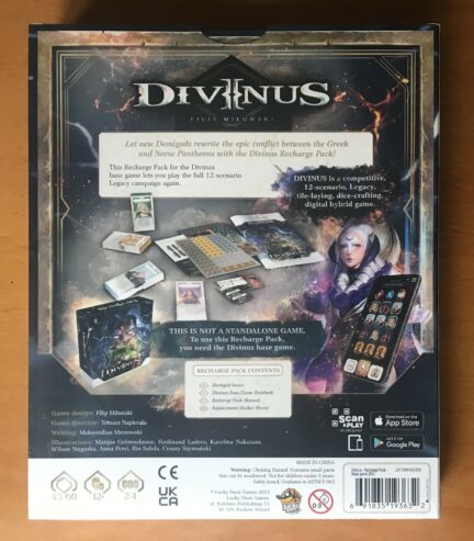 DIVINUS: GAME RECHARGE PACK – ENG – Kickstarter KS – Lucky Duck Games – NUOVO SIGILLATO