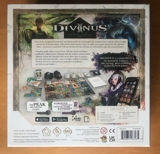 DIVINUS – Gioco da Tavolo – Kickstarter KS – Lucky Duck Games – NUOVO SIGILLATO