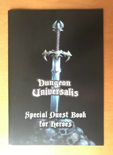 DUNGEON UNIVERSALIS: RESIN MINIATURE SET + SPECIAL QUEST BOOK FOR HEROES – Kickstarter – NUOVO