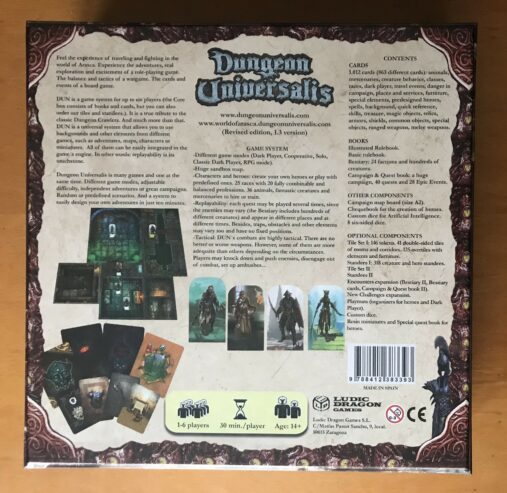 DUNGEON UNIVERSALIS 1.3 + BONUS – Edizione in Inglese – Ludic Dragon Games – NUOVO SIGILLATO