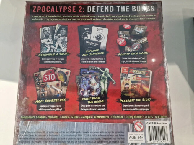 Zpocalypse 2 defend the burbs Sealed