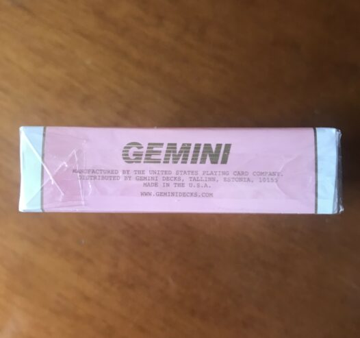 GEMINI CASINO PINK GOLD GILDED – Gemini Decks – Carte da Gioco – NUOVO SIGILLATO