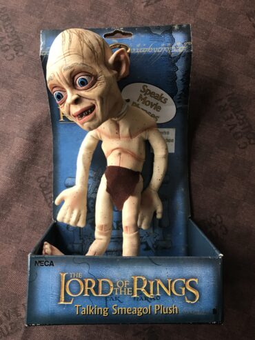 GOLLUM PLUSH FIGURE – NECA / New Line Cinema – Lord of the Rings 2004 NUOVO – RARO