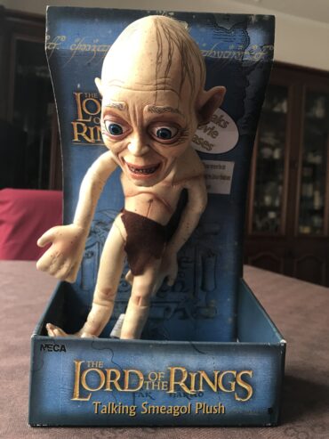 GOLLUM PLUSH FIGURE – NECA / New Line Cinema – Lord of the Rings 2004 NUOVO – RARO