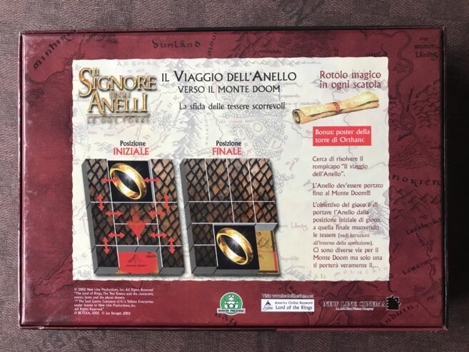 IL SIGNORE DEGLI ANELLI – IL VIAGGIO DELL’ANELLO – 2002 – Giochi Preziosi