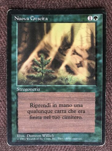 NUOVA CRESCITA – PRIMA EDIZIONE ITALIANA BORDO NERO – MTG MAGIC