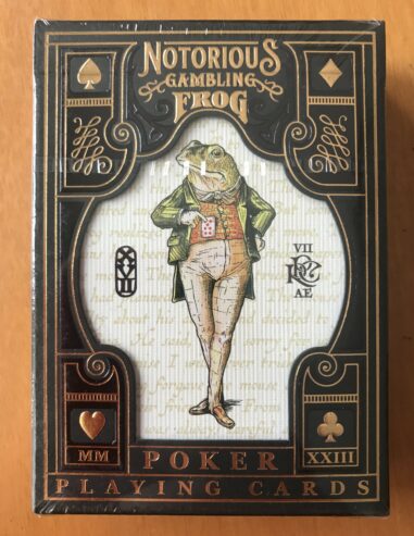 NOTORIOUS GAMBLING FROG GOLDEN VARIANT 7th Anniversary – Stockholm17 – Carte da Gioco – NUOVO SIGILLATO