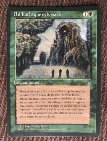 SYLVAN LIBRARY – BIBLIOTECA SILVESTRE – French FBB RENAISSANCE – MTG MAGIC