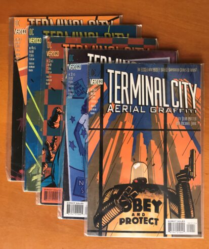 TERMINAL CITY: AERIAL GRAFFITI nn. 1-5 – Serie completa – Vertigo USA – 1997/1998