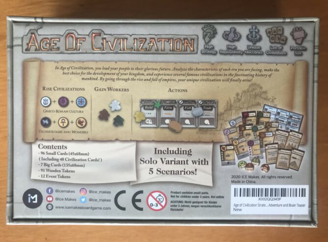 AGE OF CIVILIZATION – ICE Makes – NUOVO SIGILLATO