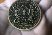 HASTUR – CTHULHU ELDRITCH COIN – MONETA CTHULHU – FATTA A MANO – NUOVA