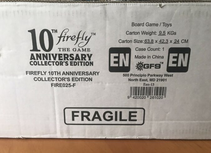 FIREFLY: THE GAME 10TH ANNIVERSARY COLLECTOR’S EDITION – NUOVO SIGILLATO