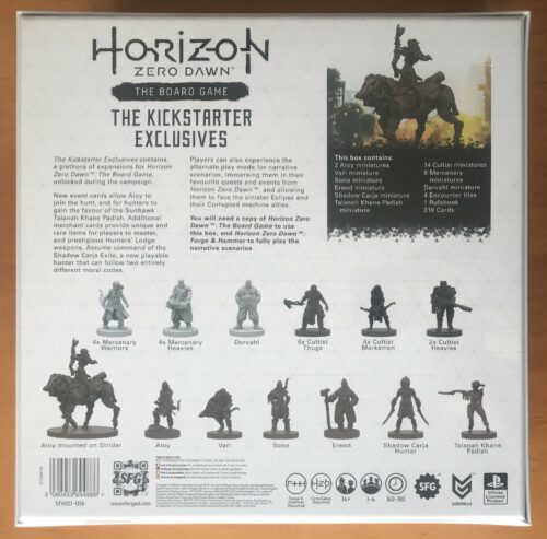 HORIZON ZERO DAWN THE BOARD GAME: KICKSTARTER EXCLUSIVES – NUOVO SIGILLATO