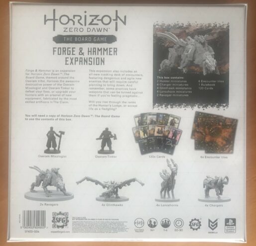 HORIZON ZERO DAWN THE BOARD GAME: THE FORGE AND HAMMER – Espansione Gioco da Tavolo – NUOVO SIGILLATO