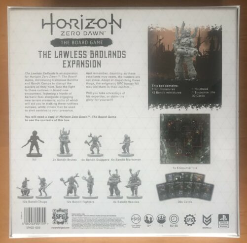 HORIZON ZERO DAWN THE BOARD GAME: THE LAWLESS BADLANDS – Espansione Gioco da Tavolo – NUOVO SIGILLATO