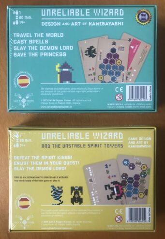 UNRELIABLE WIZARD + Espansione Esclusiva Unstable Spirit Towers – Gamefound – 2024 – NUOVO SIGILLATO