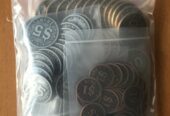 CARSON CITY BIG BOX 10th Anniversary: METAL COINS AND ROUND MARKER – Quined Games – NUOVO