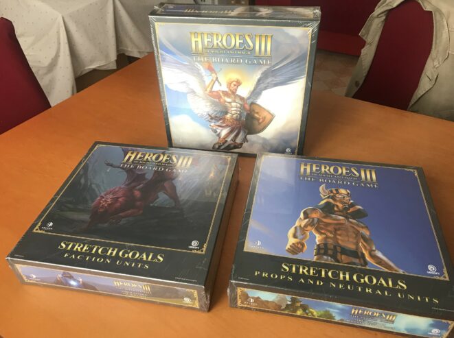 HEROES OF MIGHT & MAGIC III THE BOARD GAME + STRETCH GOALS – TUTTO NUOVO SIGILLATO